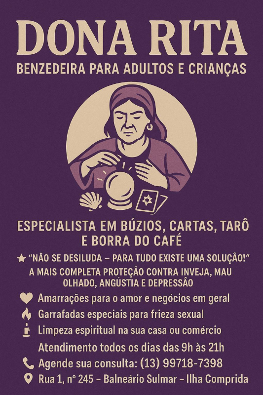 Dona Rita Ilha Comprida SP