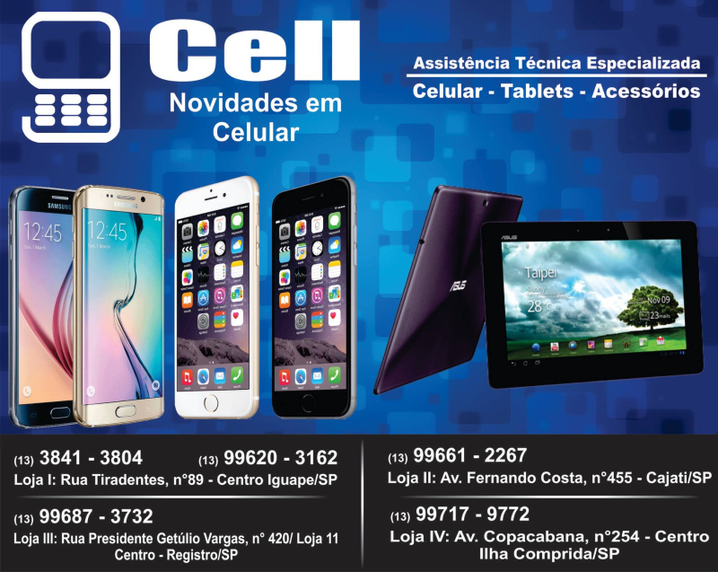 9 CELL Novidades Em Celular Ilha Comprida SP