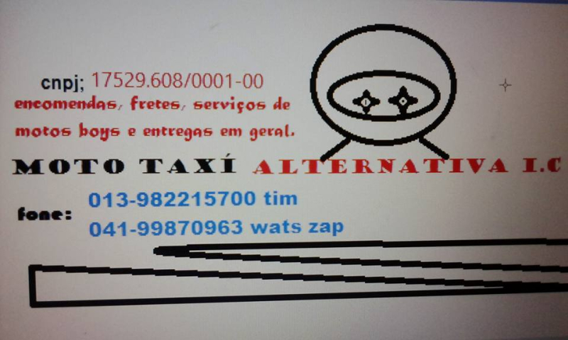 Mototaxi Altenativa Ilha Comprida Ilha Comprida SP